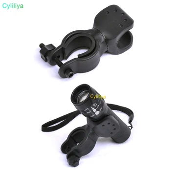 

500pcs 360 Degree Bicycle LED Flashlight Mount Holder For Bicycle Torch Clip Clamp Bike phone Accessories