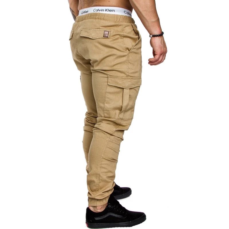Брендовые мужские штаны в стиле хип-хоп, шаровары для бега,, мужские брюки, мужские штаны для бега, одноцветные штаны с несколькими карманами, спортивные штаны, 3XL