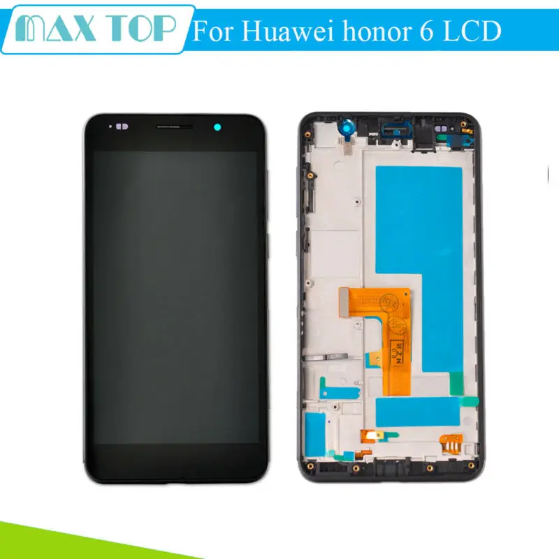 

100% New Tested For Huawei Honor 6 LCD Display with Touch Screen Digitizer Assembly + Frame Replacement Parts