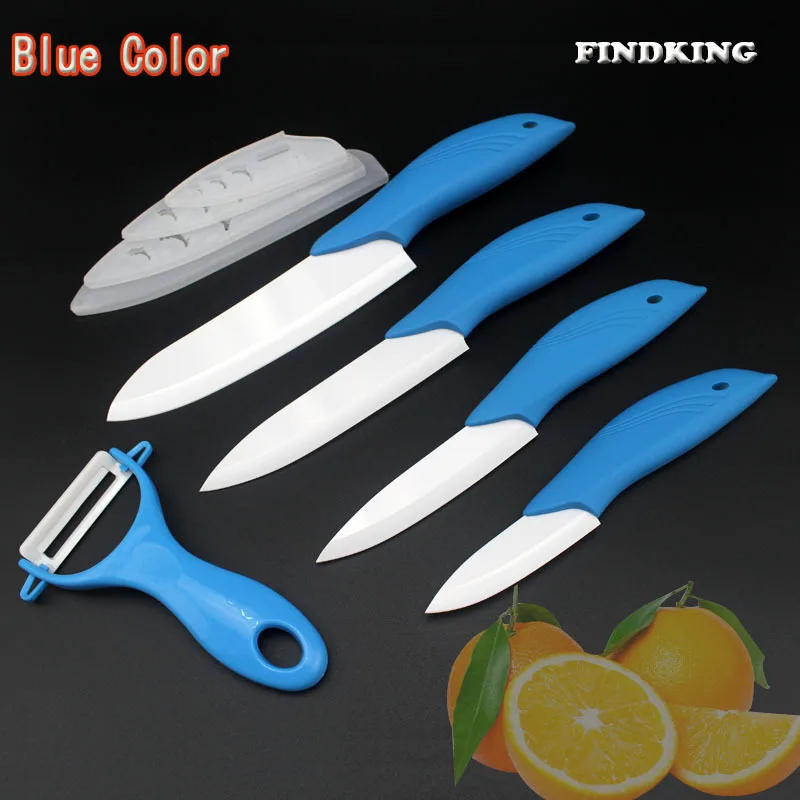 Бренд findking новая лакированная ручка в форме дельфина нож для фруктов " 4" " 6" дюймов+ Овощечистка шеф-повара кухонный керамический нож