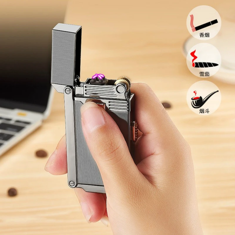 Новинка 2 в 1 газовая зажигалка USB с плазменной дугой электрическая