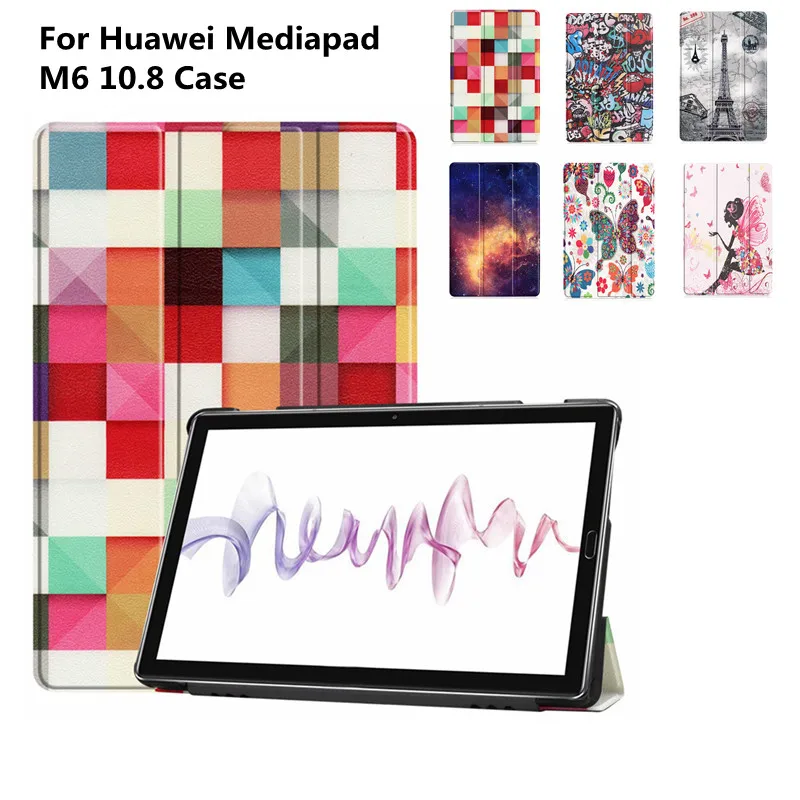 2019 Новый чехол для планшета huawei mediapad M6 10 8 smart wake sleep откидная крышка безопасный