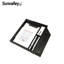 Sunvalley универсальный пластиковый 2nd HDD Caddy жесткий диск Корпус 2,5 "SSD HDD чехол мм для ноутбука 9/9. 5 мм DVD/CD-ROM Оптический отсек