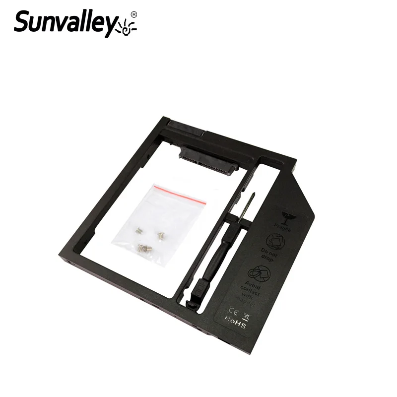 Универсальный пластиковый чехол Sunvalley для установки второго жесткого диска 2 5