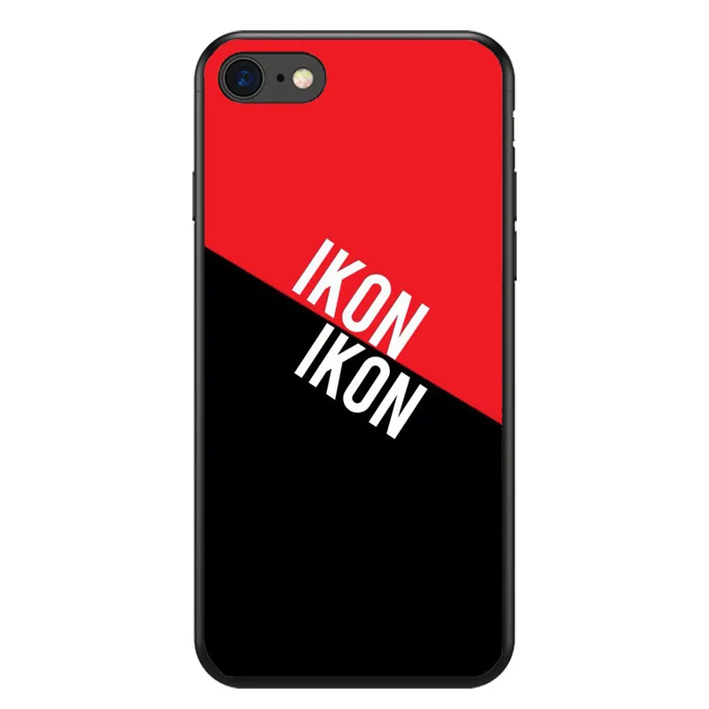 IKON KPOP мальчик группа шаблон дизайн Мягкий Силиконовый ТПУ чехол для телефона чехол для iphone 4 5 6 6S 7 8 PLUS X XS XR XMAX Funda Coque Capa - Цвет: TPU