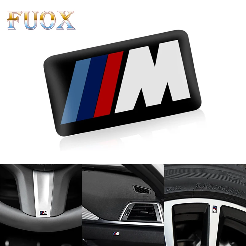 

1PC M Mpower M-tech Emblem Badge Sticker Wheel Decal Accessories for BMW E46 E30 E34 E36 E60 E90 F10 F30 M3 M5 M6 X1 Car styling