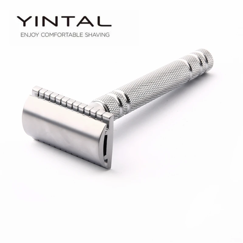 YINTAL 1 Razor Matte Silver Classic Safety Razor For Shaving Men