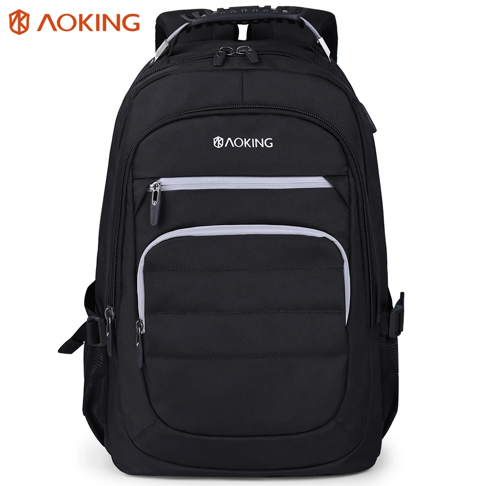 

Aoking Man Backpack 2019 Breathable School Bags With Honeycomb Airhole Cushion Travel Carry-on Backpack With External USB Port