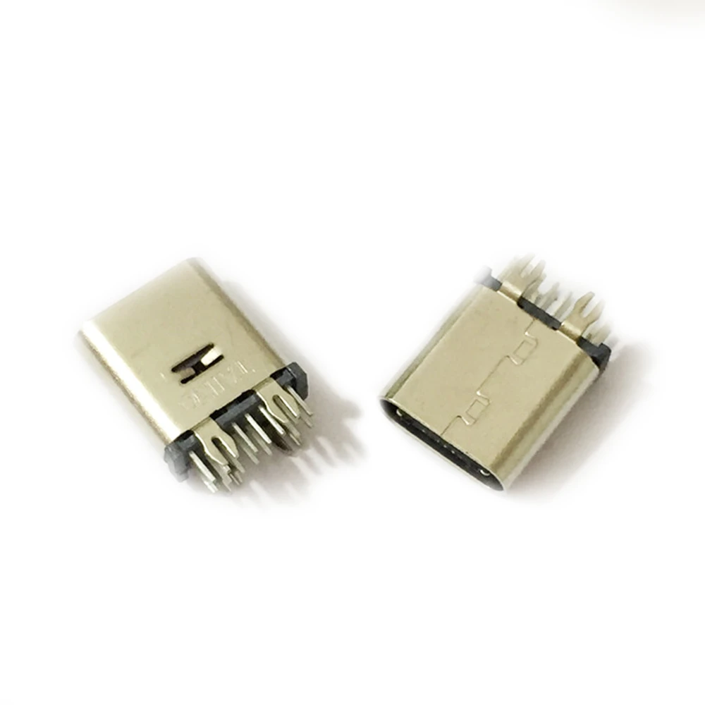 Вертикальный разъем USB 14P Type C 3 1 гнездовое сиденье вертикальная пластина с вилкой