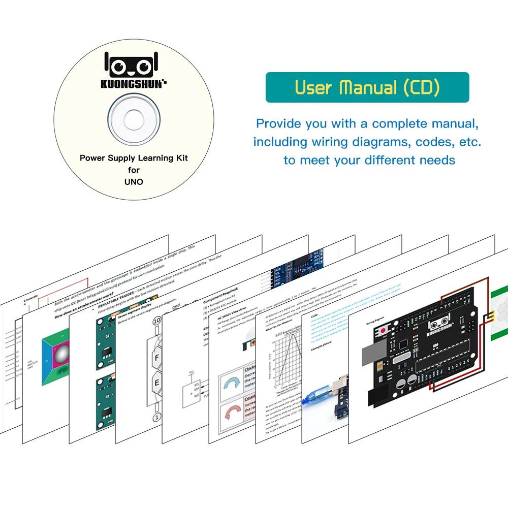 KUONGSHUN UNO R3 проект полный стартовый набор с обучающим руководством для Arduino diy Kit