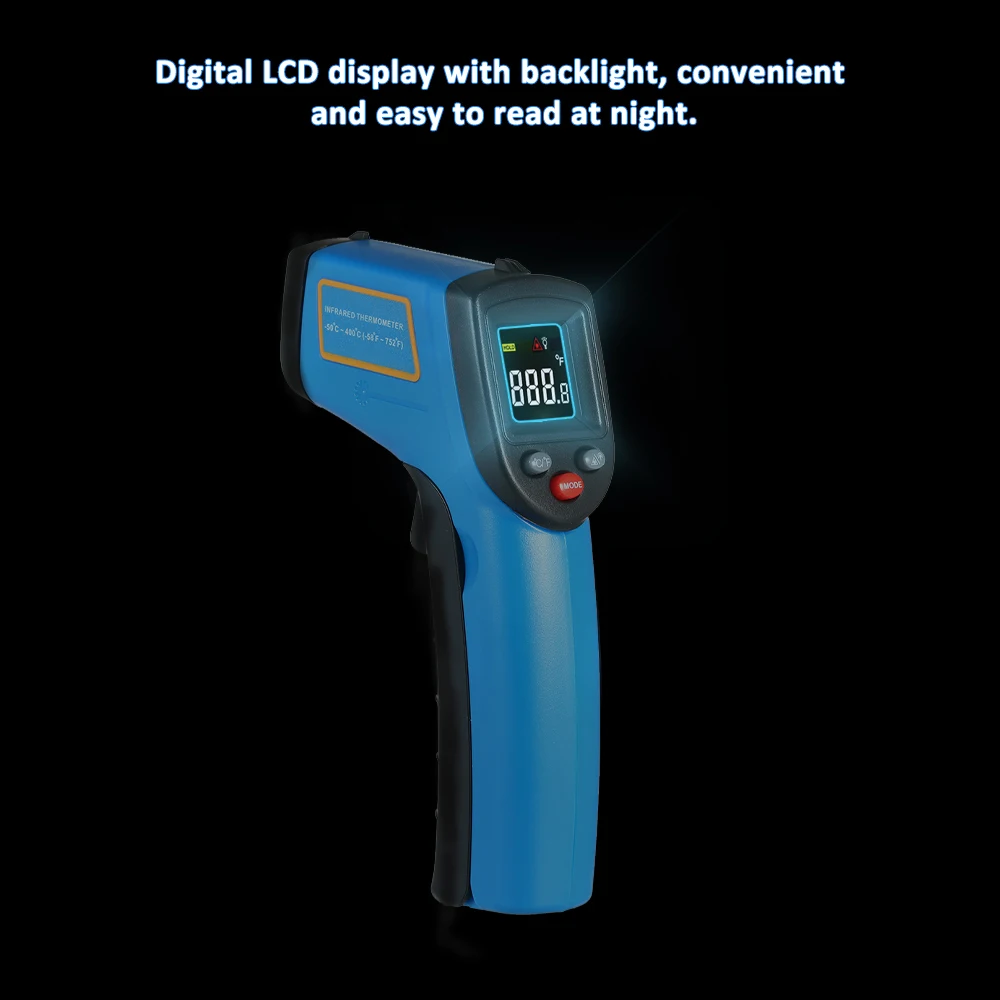 Портативный Инфракрасный Тепловизор камера цифровой цветной дисплей инфракрасное разрешение изображения тепловизор ночного видения