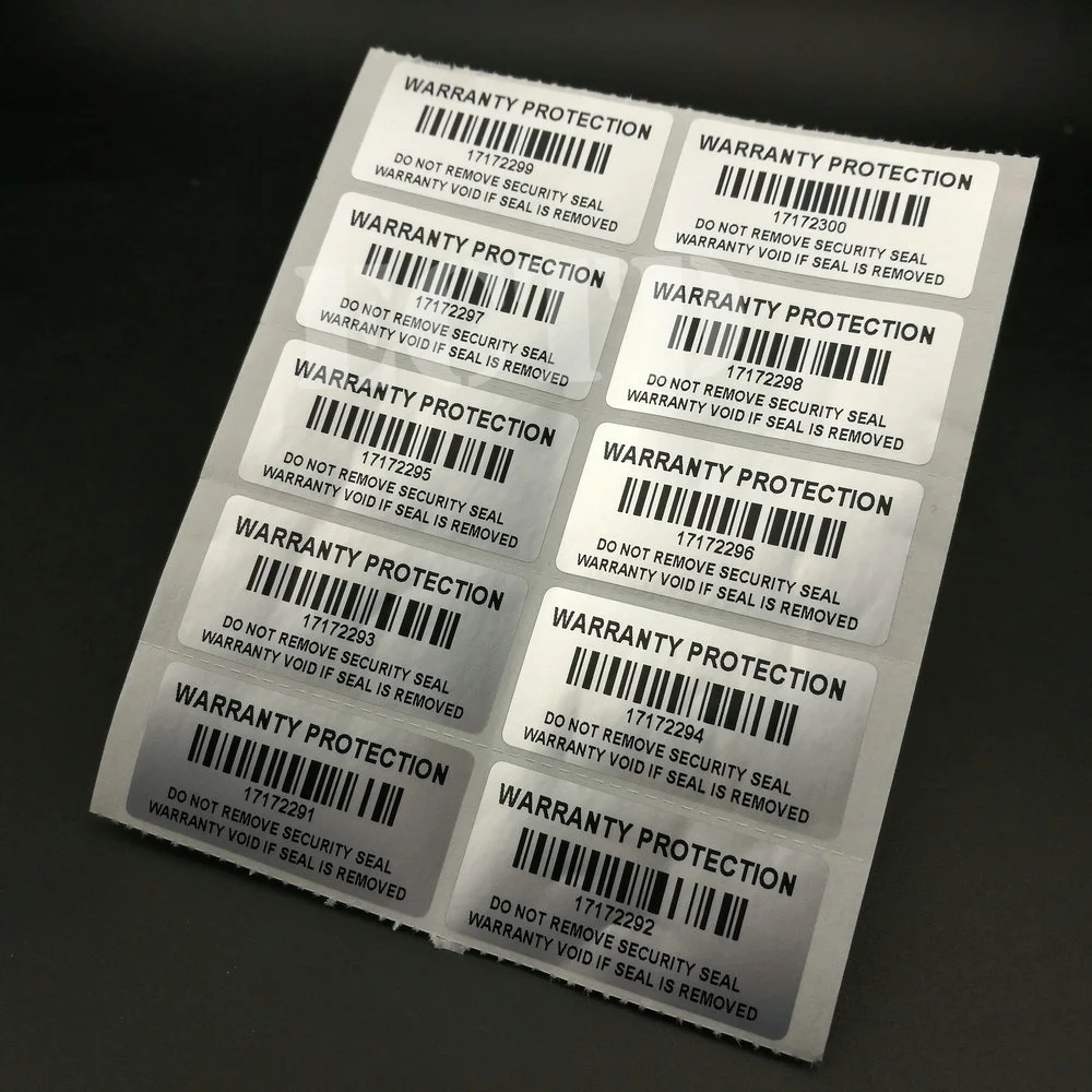 

500pcs Warranty Protection Sticker 1.57" x 0.79" ( 40mm x 20mm )Security Seal Tamper Proof Warranty Void Label Stickers