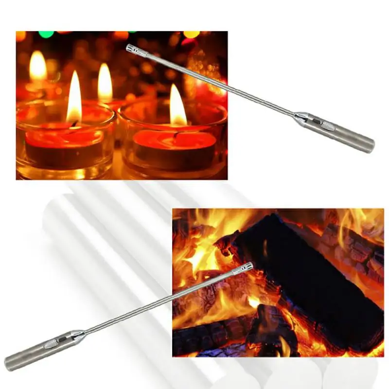 Перезаряжаемая кухонная зажигалка для свечей с длинной ручкой, электрическая дуговая зажигалка, инструменты, ветрозащитные безопасные импульсные зажигалки для приготовления пищи, кемпинга