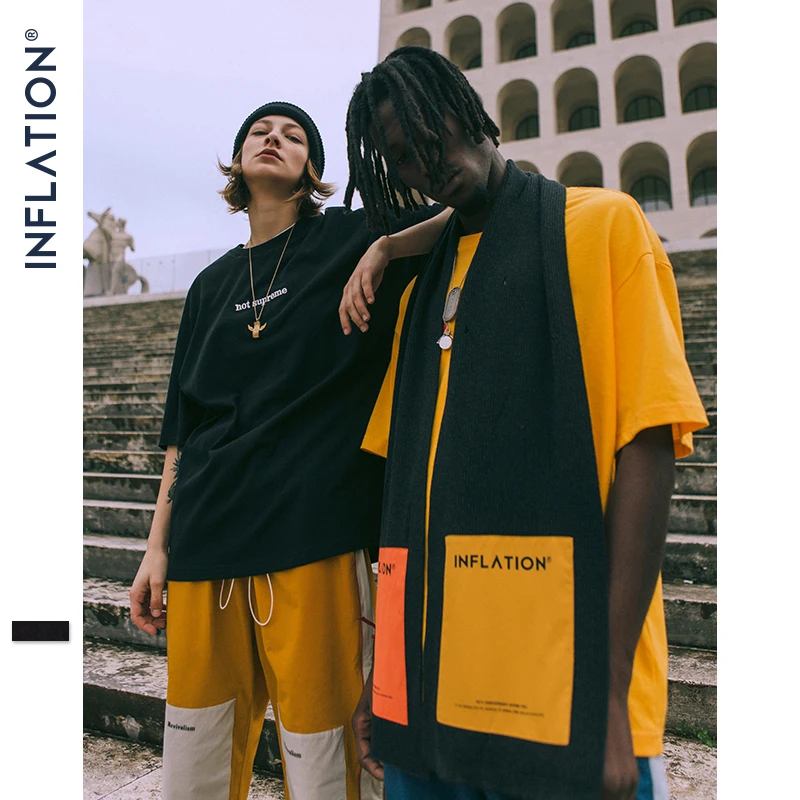 

INFLATION 4th Anniversary Scarf Colour Block Silk Scarf Streetwear Hip hop Wool Scarf 180cm High Quality Couple Scarf 360SF2018
