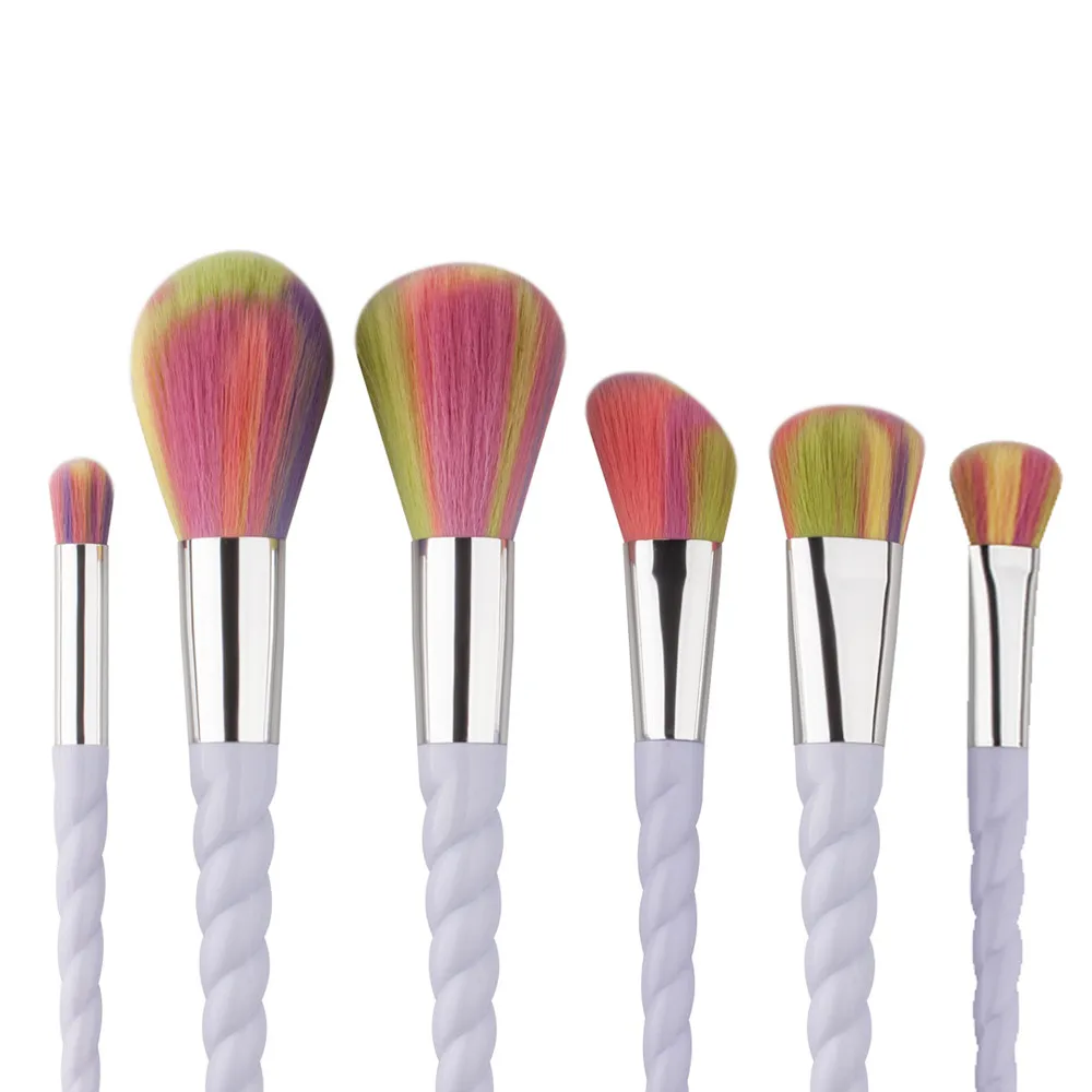 

2017 New Arrival 6PCS/set Make Up Top Foundation Eyebrow Eyeliner Blush Cosmetic Concealer Brushes Tool Kit Sets Wholesale