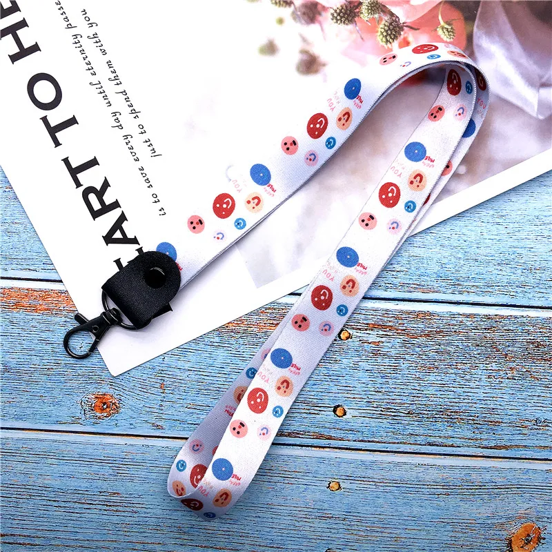

Cartoon Earth mobile phone long lanyard Hand rope lanyard for keys phone cord strap keychain strap Hang Rope Stripe Pattern