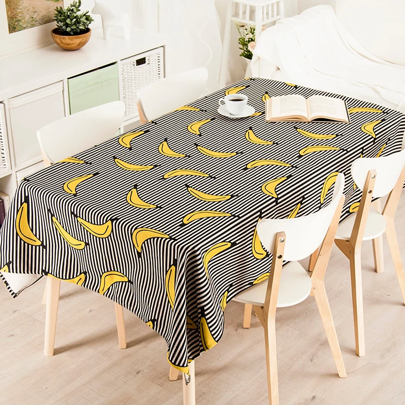 Скатерть льняная в стиле ретро с изображением растений|linen tablecloth|tablecloth patterntable linens