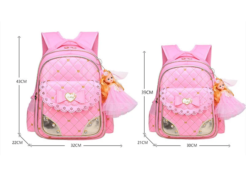 Cute Korean Style Orthopaedic School Backpack for Fashionable Girls