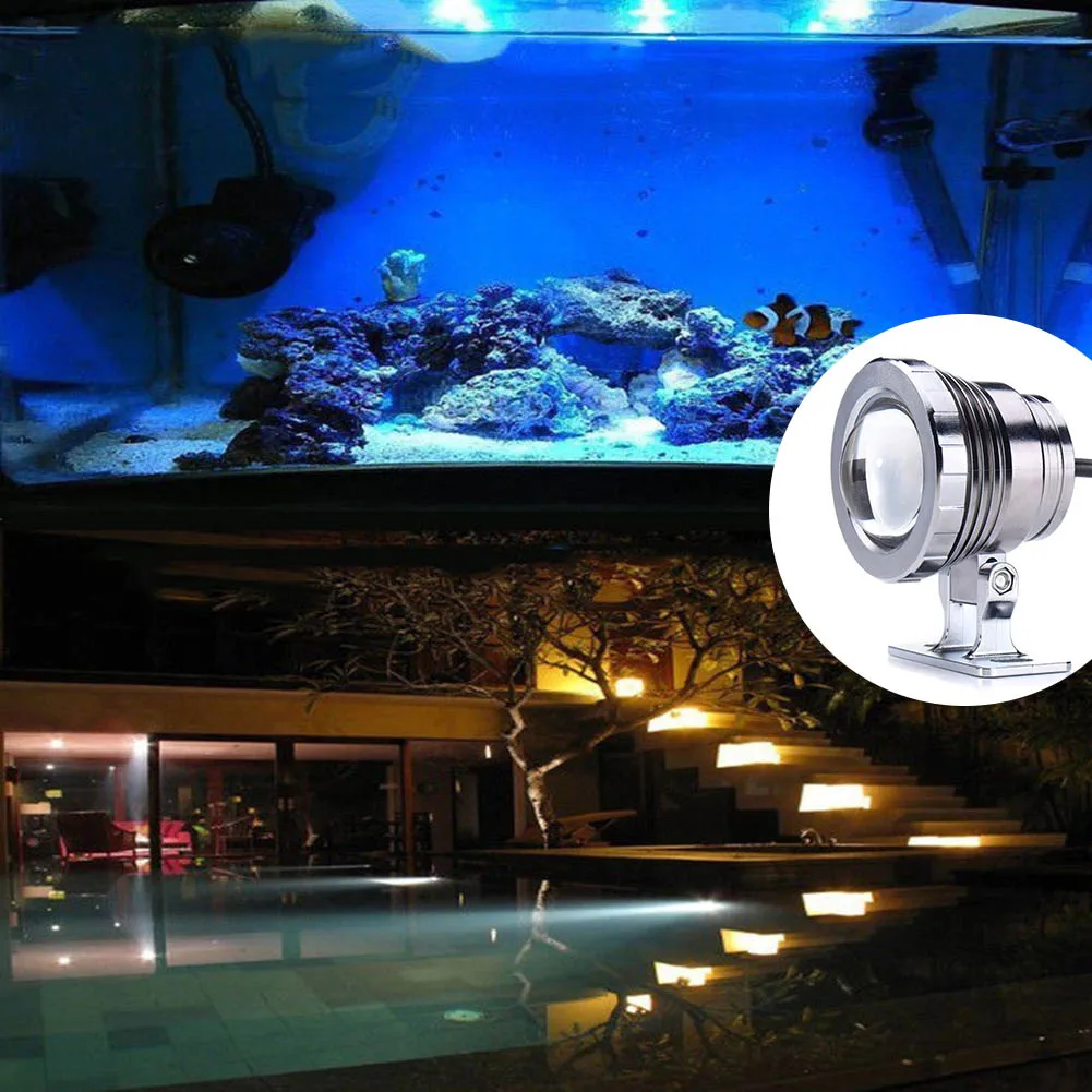 Светодиодный свет 10 Вт RGB подводный Водонепроницаемый открытый для бассейн пруд фонтан CLH @ 8