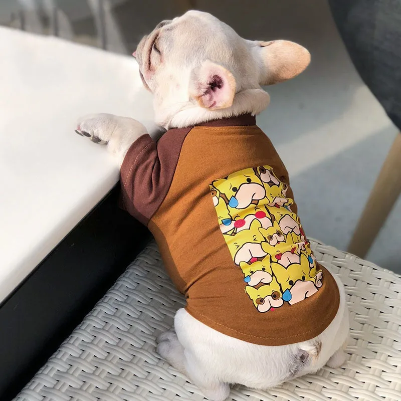 

Cotton French Bulldog Summer Soft Tshirt Pet Dog Clothes for Small Dogs Chihuahua Vest Pug Costume Yorkshire Apparel