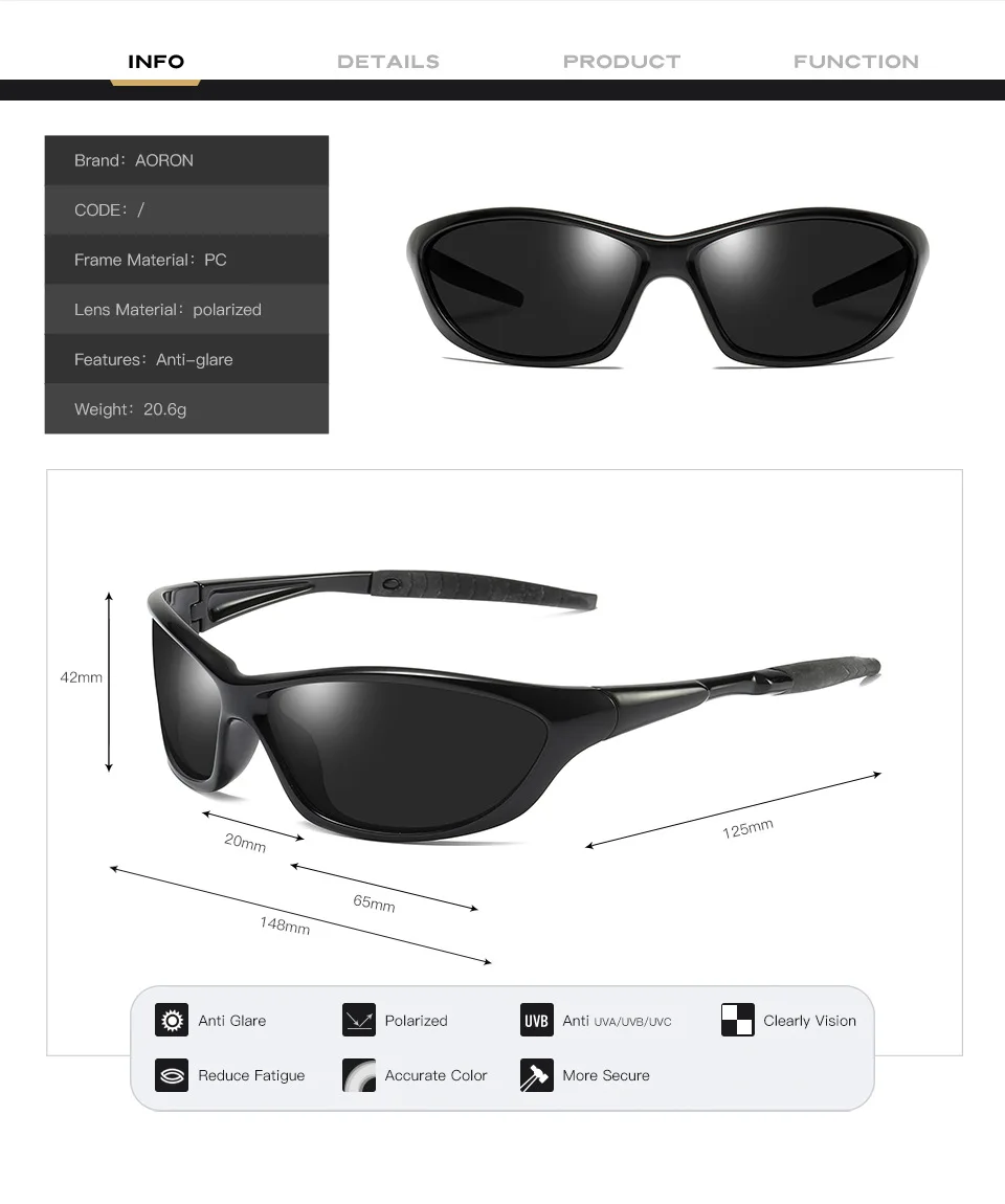 Поляризованные спортивные Для мужчин солнцезащитные очки для верховой езды защита очки 6 объектив Открытый поляризованные очки ветрозащитные очки S001