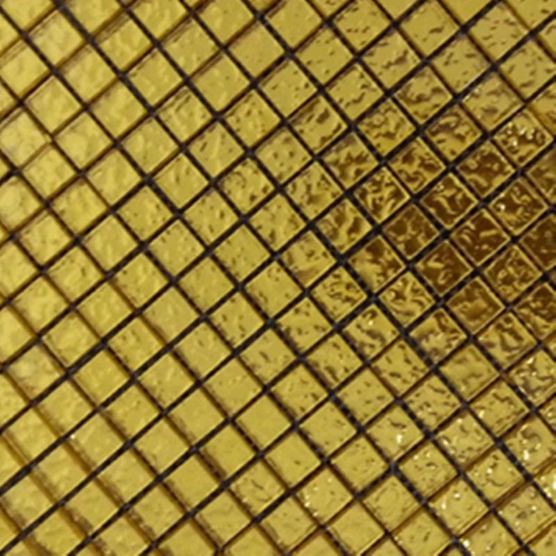 15 мм щелочестойкая имитационная Золотая вогнутая зеркальная стеклянная мозаичная плитка, шкаф Ванна, бассейн, стена пол плитка