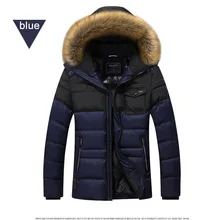 Hot sale Thickening Winter Jacket Men Brand-Clothing Casual Outerwear Parka Coats Warm Down Jacket Fur Collar Zipper Garment