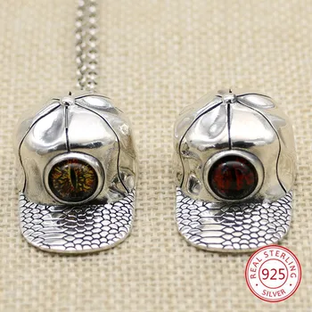 

S925 sterling silvery glossy pendant personality creative fashion accessories hat shape to send lover gift 2019 new hot