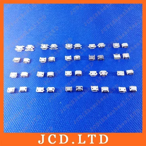 Micro USB 5P,5-pin Micro USB Jack,5Pins Micro USB Connector Tail Charging socket