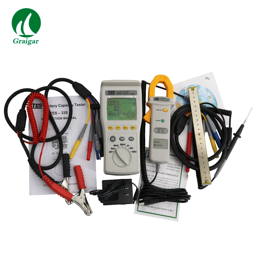 

TES-33S Battery Capacity Tester Storage Battery Systems Battery Capacity Testers with RS232 PC Interface
