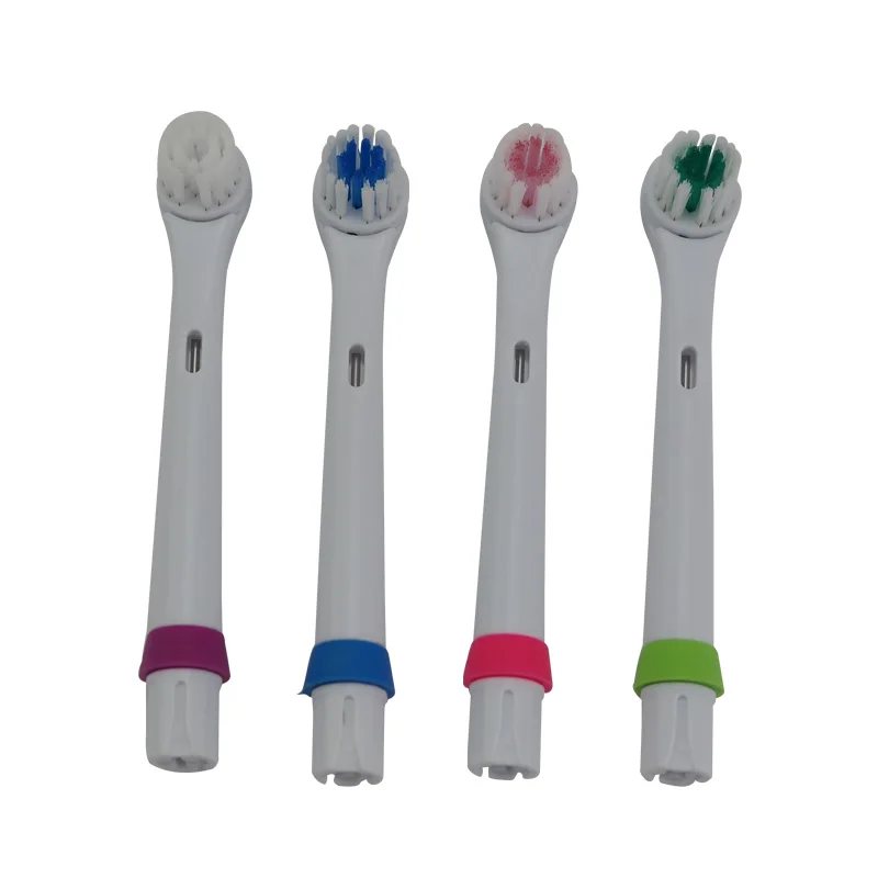 2PCs Electric Toothbrush Heads 2 Soft Bristles Neutral Package Best Rotation Type Electric Tooth Brush Head random color