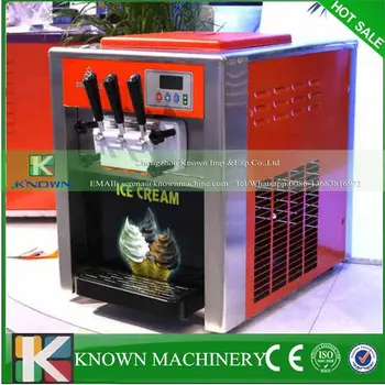 

Easy to operation stainless steel table top soft ice cream machine free shipping
