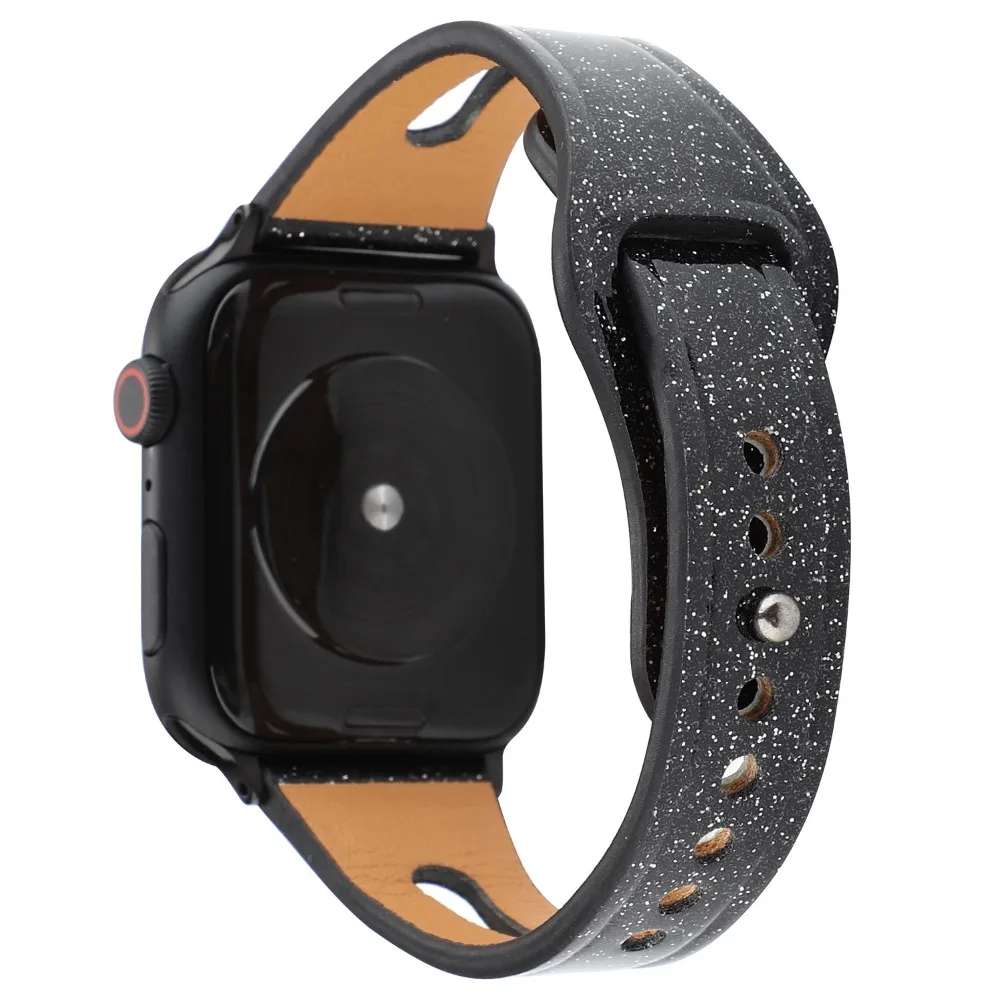 Ремешок для женщин для Apple Watch Band 38 мм 40 мм 42 мм 44 мм браслет кожаный для iWatch ремешок серии 1 2 3 4 ремешок для часов