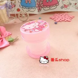 

Free shipping! New arrival hello kiity foldable water bottle with key ring for 2012,compressible water bottle,30 pcs/lot