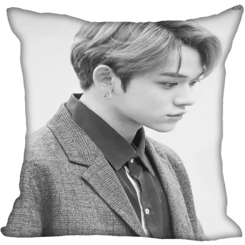 Популярная шелковая квадратная наволочка Fan Xi KPOP NCT Lucas с принтом домашние