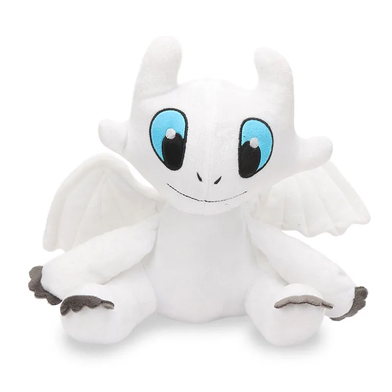 

Anime How To Train Your Dragon 3 Night Fury Plush Stuffed Animal Doll Toy Lightfury Toothless Light fury Plush Toys