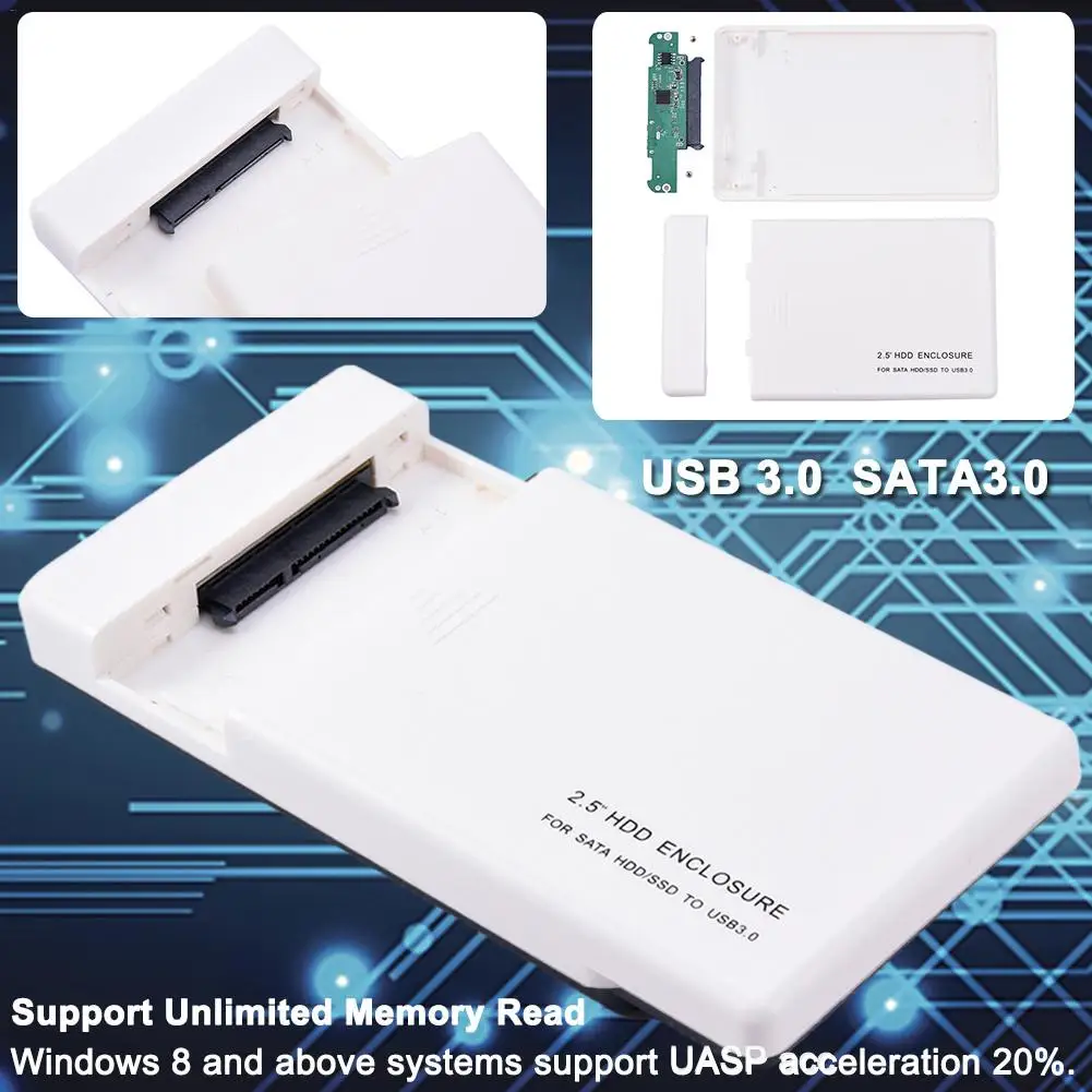 2," USB 3,0 SATA HDD Box HDD жесткий диск Внешний корпус HDD случае поддержка неограниченное ёмкость HDD/SDD UASP протокол