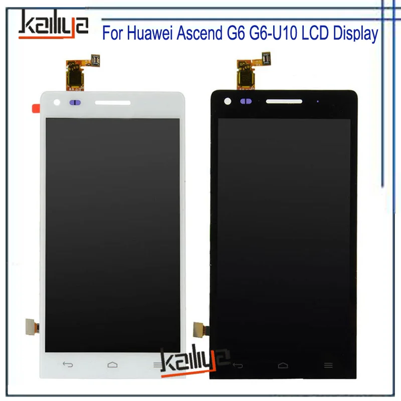 

LCD Display For Huawei Ascend G6 G6-U10+4.5" Touch Screen Digitizer Assembly Replacement Black White For Huawei Ascend G6 G6-U10