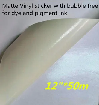 

12"*50m inkjet vinly sticker roll with bubble free adhesive for inkjet printer
