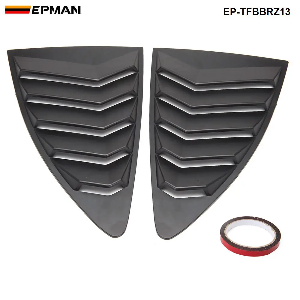 EPMAN - For Scion FRS Subaru BRZ 13-18 Style ABS Rear Side Window Louver Quarter Window Panel EP-TFBBRZ13