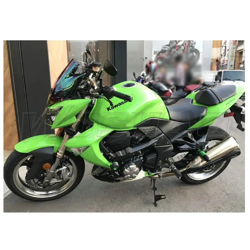 Мотоцикл двойной пузырь лобовое стекло ветер экран для 2007 2008 2009 Kawasaki Z1000 Z 1000 черный Иридиевый прозрачный