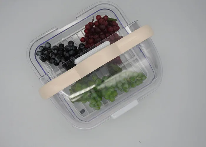 Дома Кухня Multifunctinal коробка для хранения супермаркет Еда фрукты дегустации стенд Box