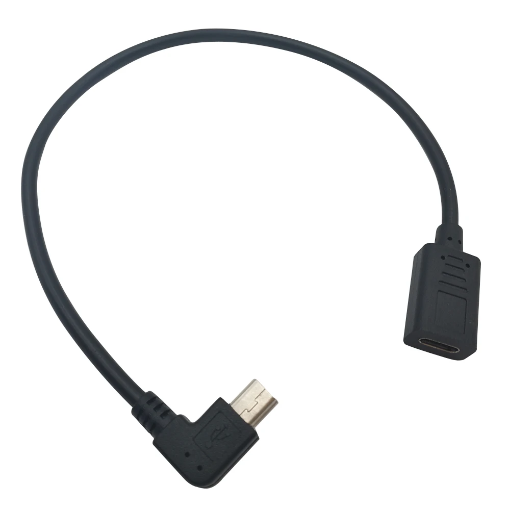 DANSPEED USB 3,1 type-C Female to Mini USB 5Pin Male Прямоугольный адаптер зарядный кабель длиной 25 см