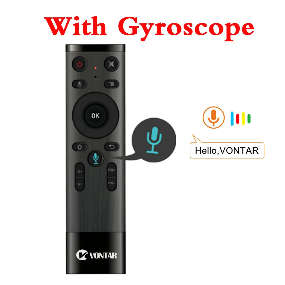 Google микрофон Q5 голосовой пульт дистанционного управления 2,4 ГГц Беспроводная воздушная мышь гироскоп для Android tv Box T9 X96 mini TX6 H96 MAX - Цвет: With Gyro
