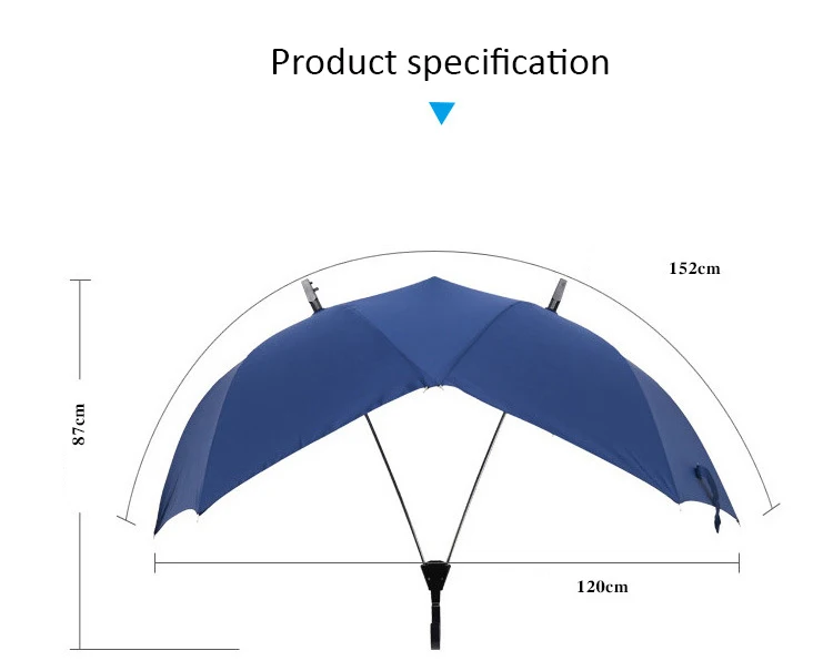 Двухполюсный креативный Полуавтоматический зонт для пары, чистый цвет, модный мужской и женский деловой зонт, двойной соединенный зонтик