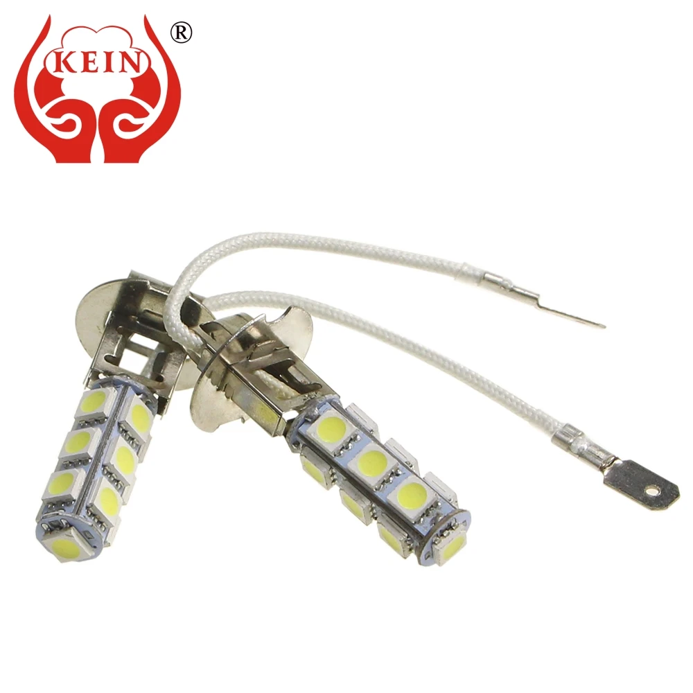 

KEIN 6pcs H3 LED fog Bulb 5050 13smd Car Auto DRL Daytime Running External h3 Lamp light Vehicle white 12V for Toyota Mazda Kia