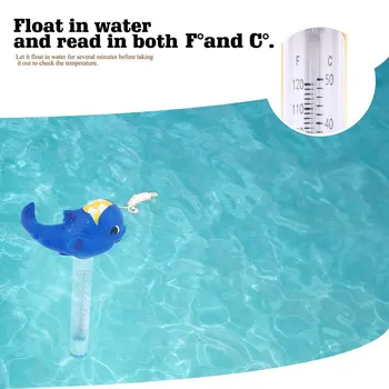 

Pool Spa Jacuzzi Hot Tub Floating Animal Thermometer with F/ C Display for In-ground & Above-ground DX88