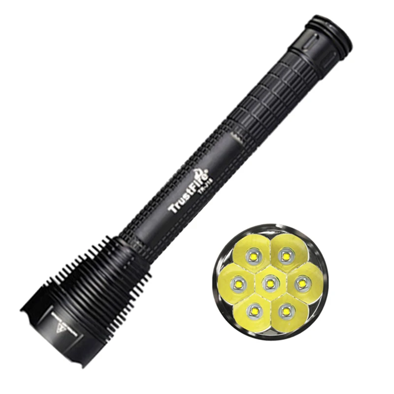  18650 Flashlight TrustFire J18 lanterna 7 Led Torches High Power * XML T6 8000Lm Waterproof Extende - 32867710234