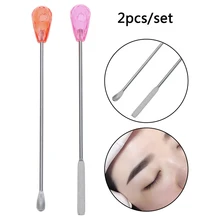 1 шт. пигментные стержни для перемешивания+ 1 шт. смеситель для пигментов ложка для тату бровей чернила миксер палочки пигментное смешивание, перемешивание стержней художественные инструменты