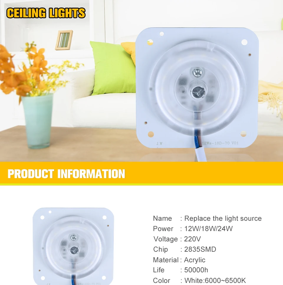 12W 18W 24W LED ceiling light source (1)